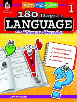cover image of 180 Days of Language for First Grade: Practice, Assess, Diagnose